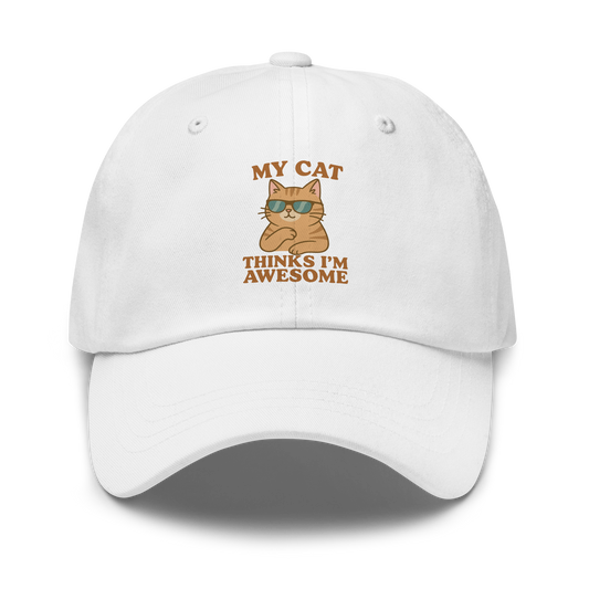 My cat thinks I'm awesome hat